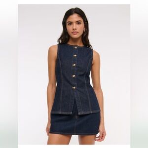 Abercrombie & Fitch Denim Vest